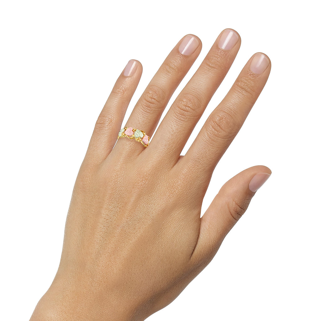 Traditional V - Black Hills Gold Ladies Ring